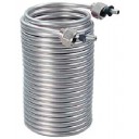 Stainless steel 50' cooling coil, 5/16" OD, beer nuts and ferrules